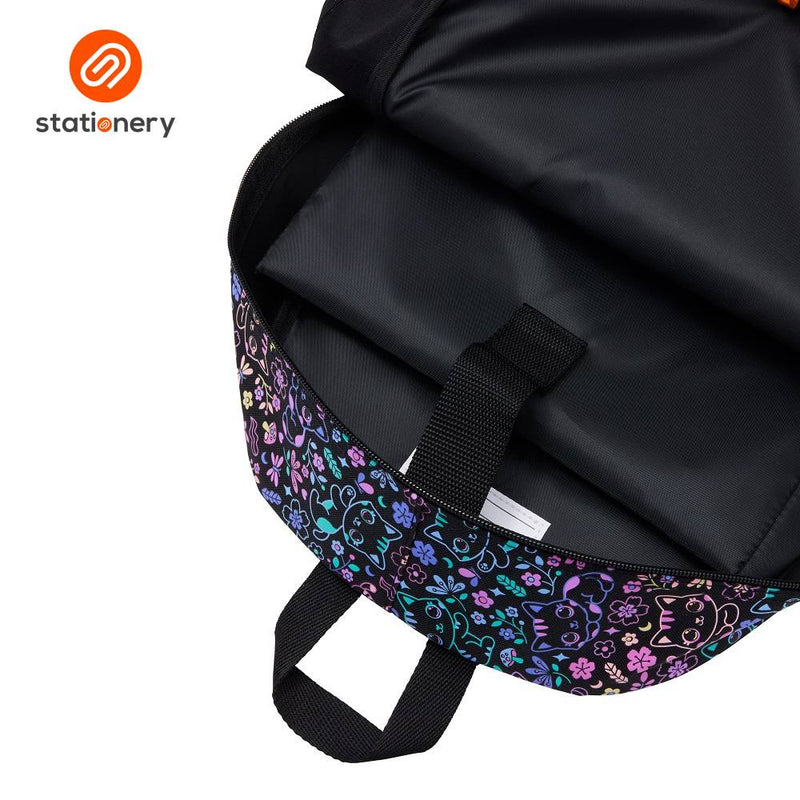 Smiggle Eclipse Classic Backpack - Black Mix-zoom-