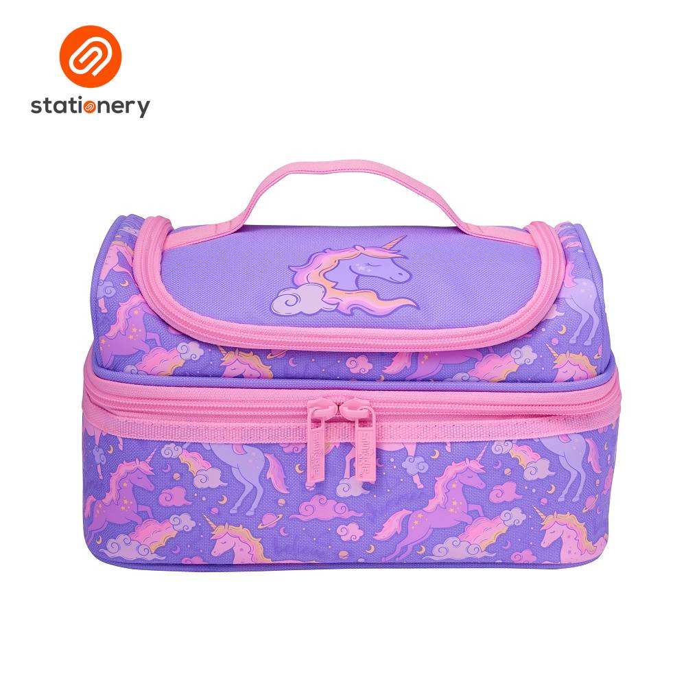 Smiggle Eclipse Double Decker Lunchbox - Lilac
