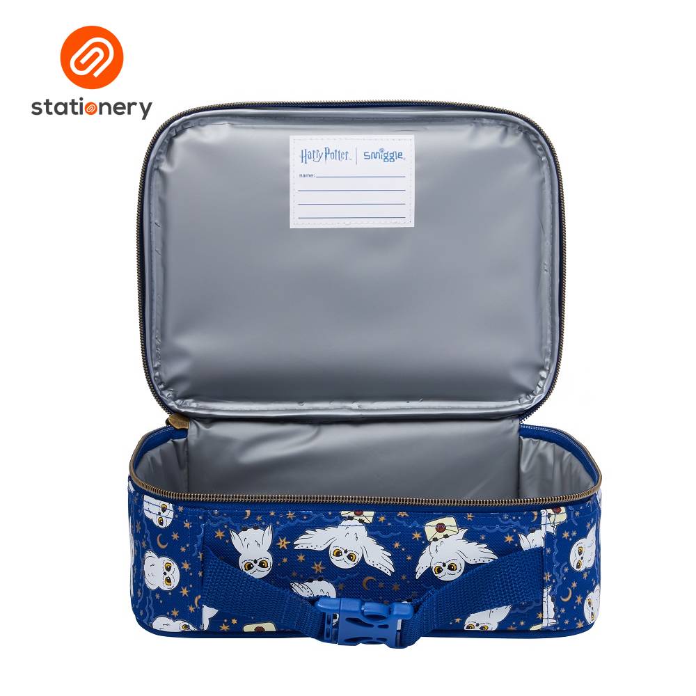 Smiggle Hedwig Square Lunchbox - Navy