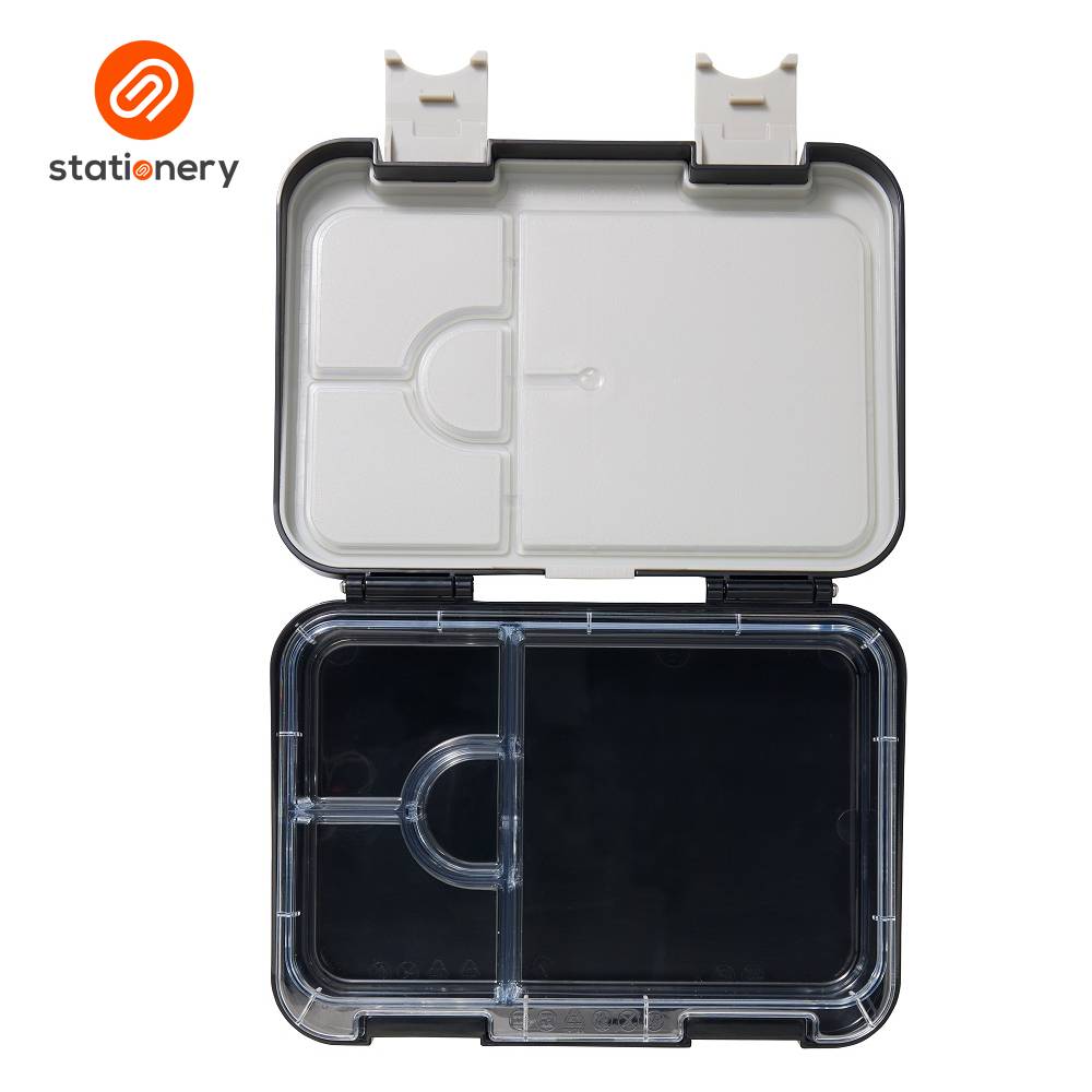 Smiggle Eclipse Medium Bento Lunchbox - Black