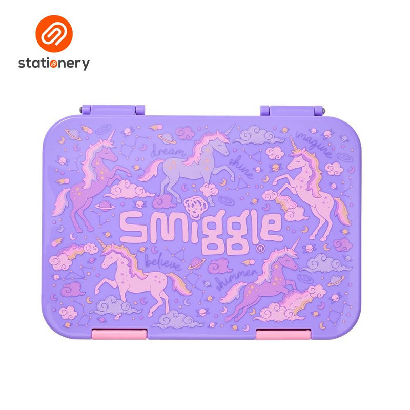 Smiggle Eclipse Medium Bento Lunchbox - Lilac-zoom-