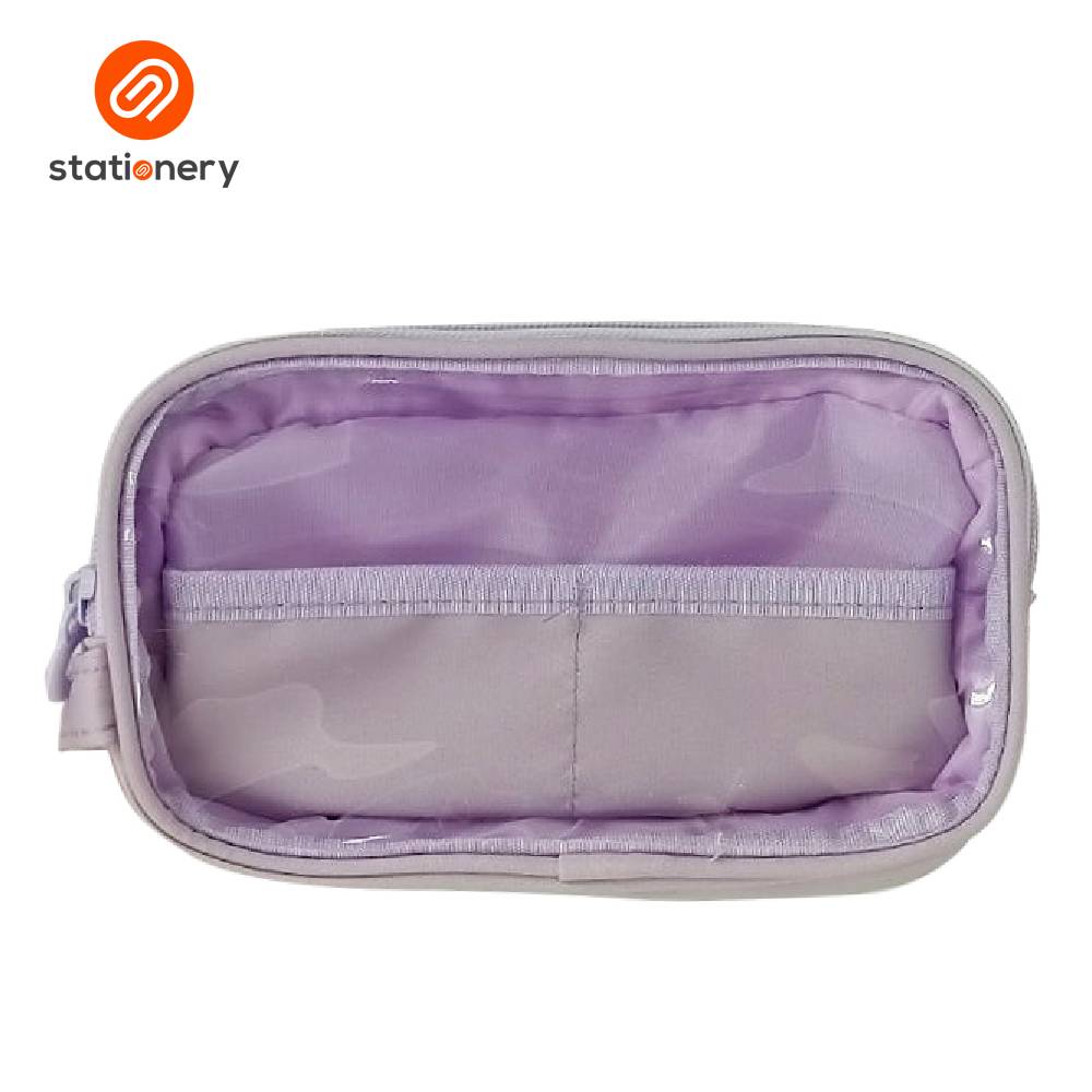 Explore Double Zipper PVC Pouch - 19x6x12cm