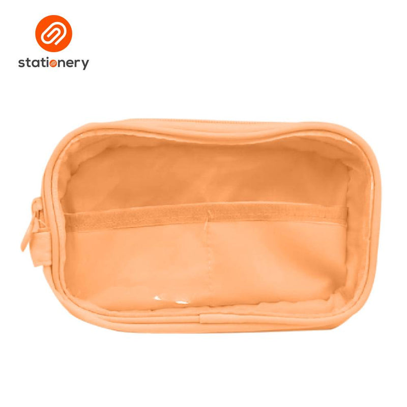 Explore Double Zipper PVC Pouch - 19x6x12cm-zoom-