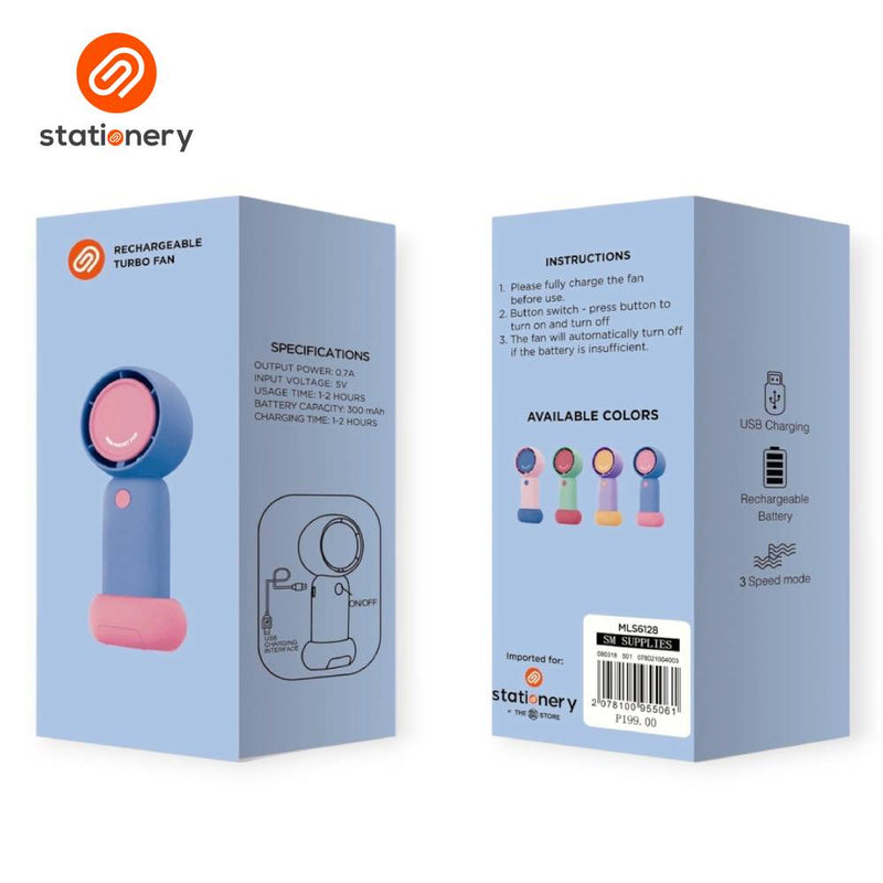 Rechargeable Turbo Fan with Stand-zoom-