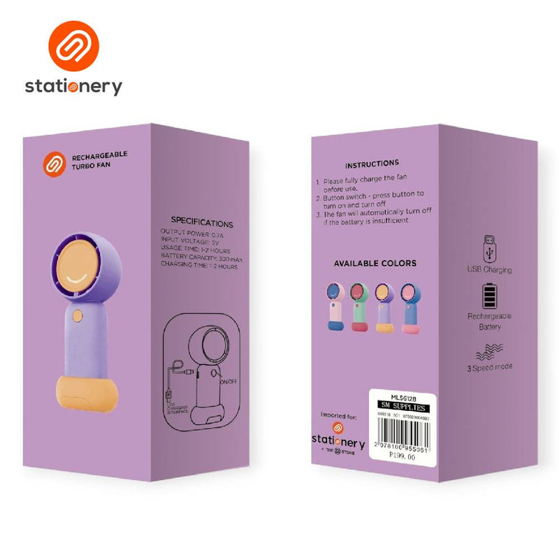 Rechargeable Turbo Fan with Stand-zoom-