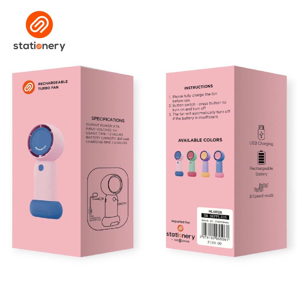 Rechargeable Turbo Fan with Stand-zoom-2