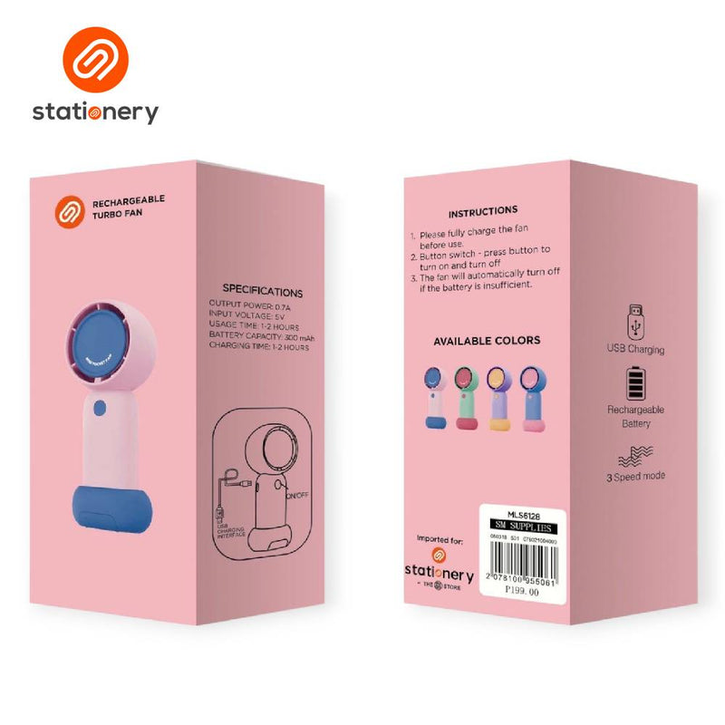 Rechargeable Turbo Fan with Stand-zoom-