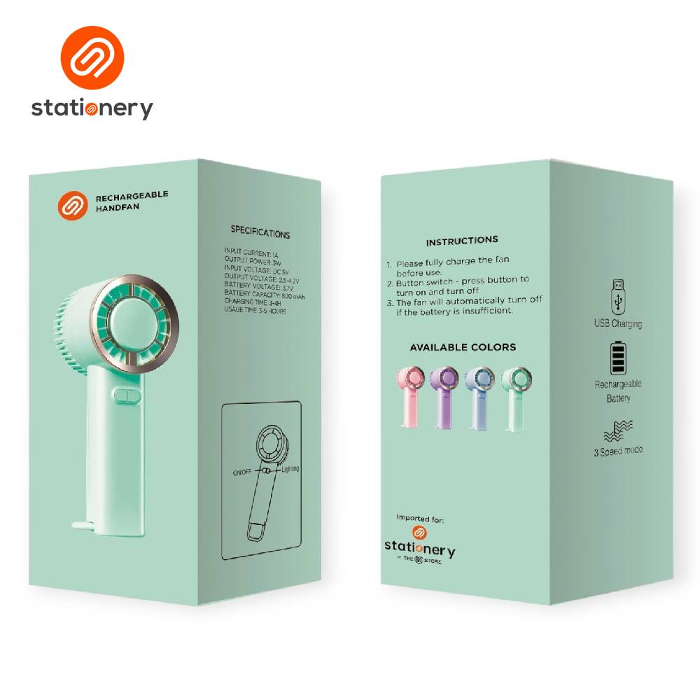 Rechargeable Fancy Hand Fan with Lighting-zoom-6