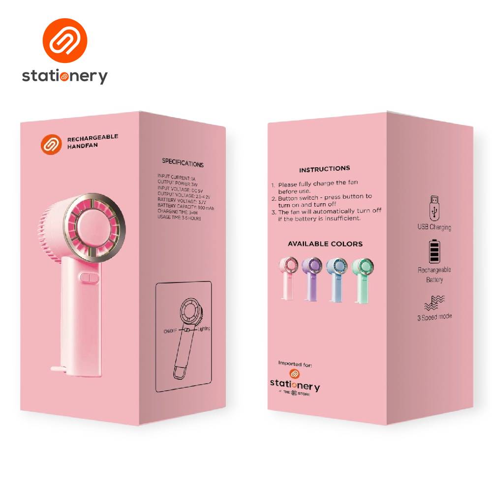 Rechargeable Fancy Hand Fan with Lighting-zoom-4