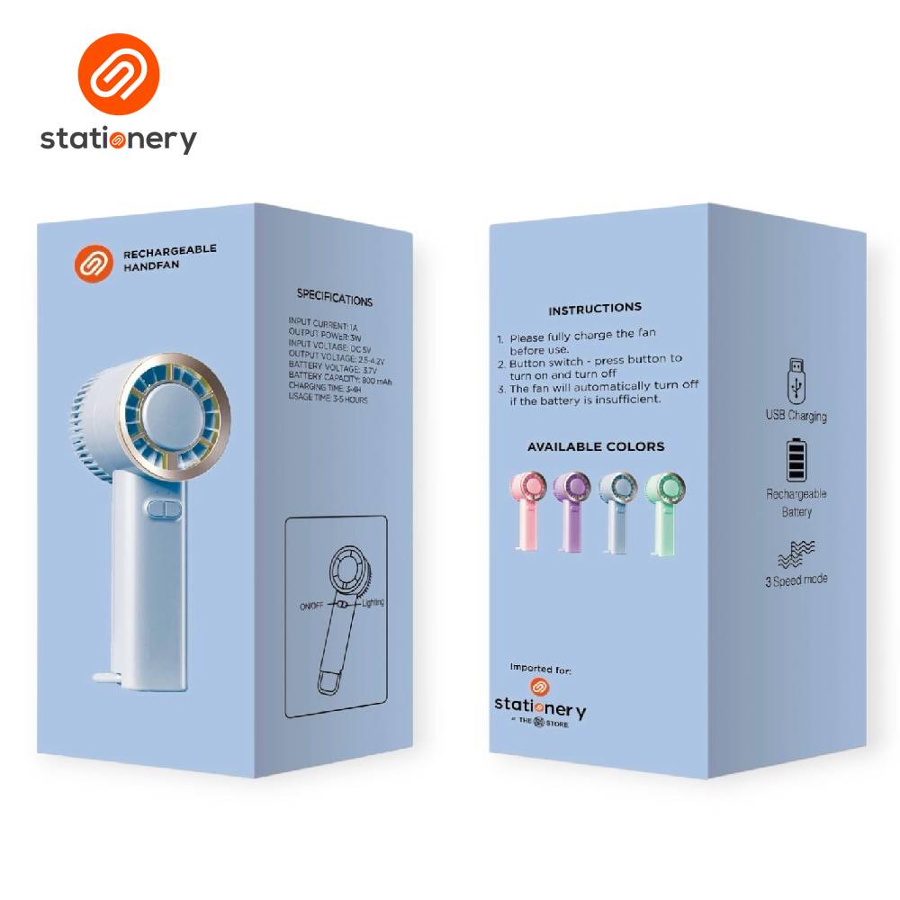 Rechargeable Fancy Hand Fan with Lighting-zoom-2