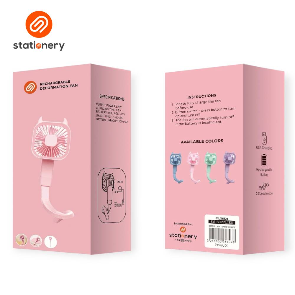 Rechargeable Deformation Hand Fan-6