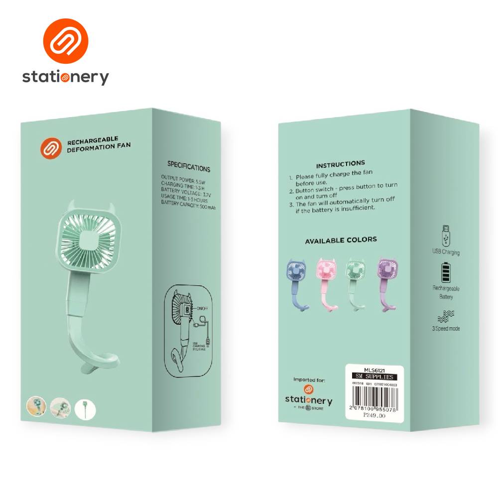 Rechargeable Deformation Hand Fan-4
