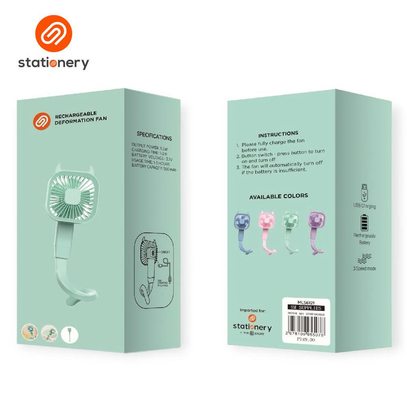 Rechargeable Deformation Hand Fan-zoom-