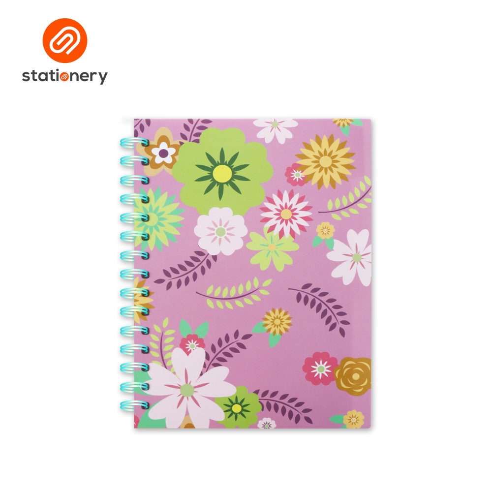 5 Subject Notebook PP with Pouch - Floral