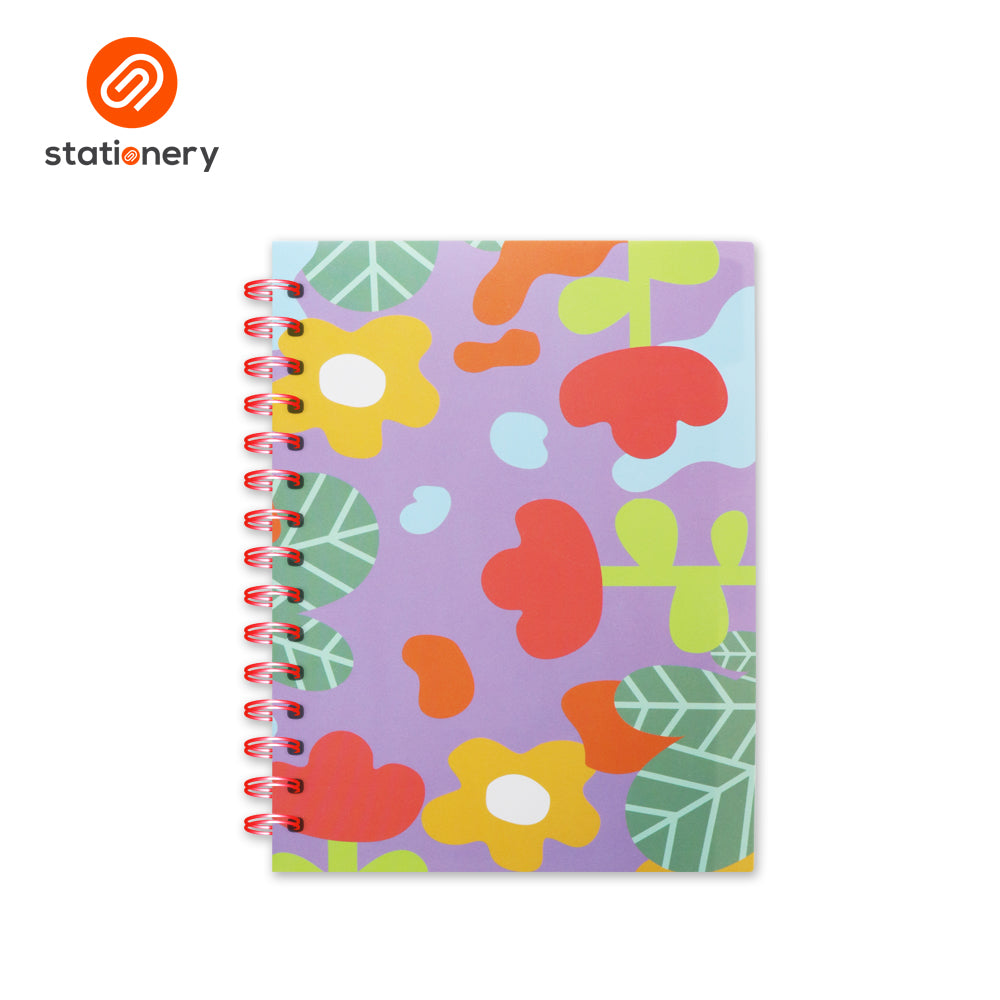 5 Subject Notebook PP with Pouch - Floral-4