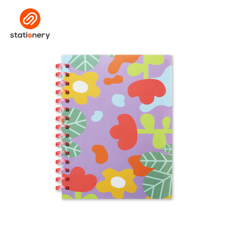 5 Subject Notebook PP with Pouch - Floral-zoom-