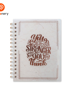 5 Subject Notebook with Pouch  - Stamping