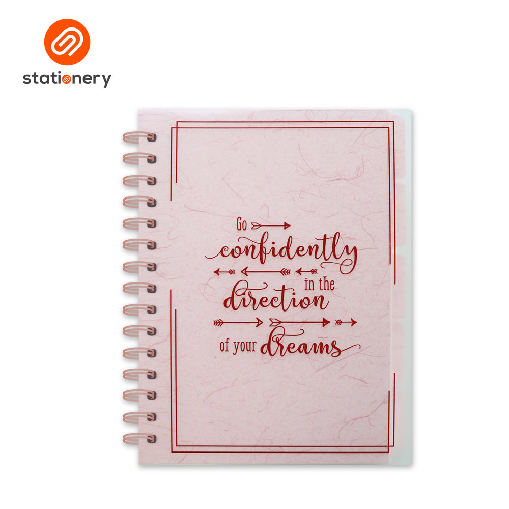 5 Subject Notebook with Pouch  - Stamping-2