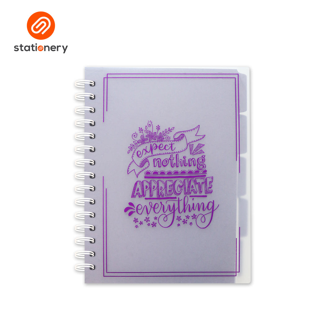 5 Subject Notebook with Pouch  - Stamping-zoom-3