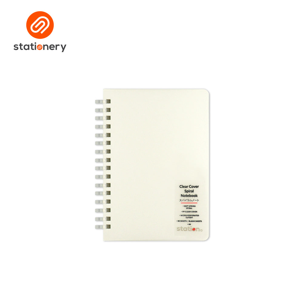PP Clear Cover Spiral Pocket Notebook - A6-4