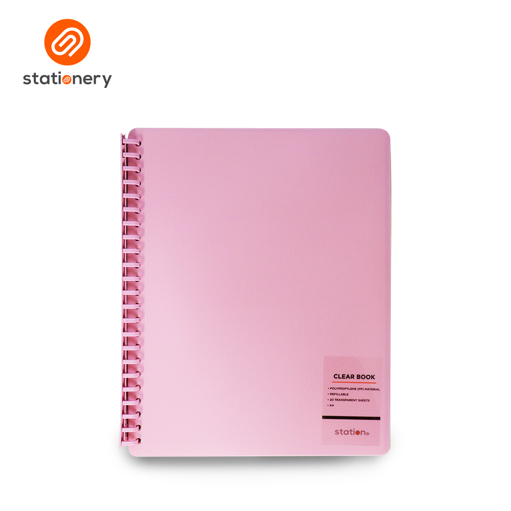 Clear Book Vertical Muted A4 - Pastel Colors-zoom-2