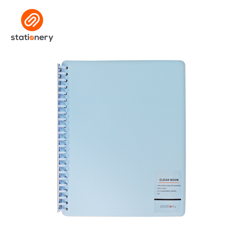 Clear Book Vertical Muted A4 - Pastel Colors-zoom-