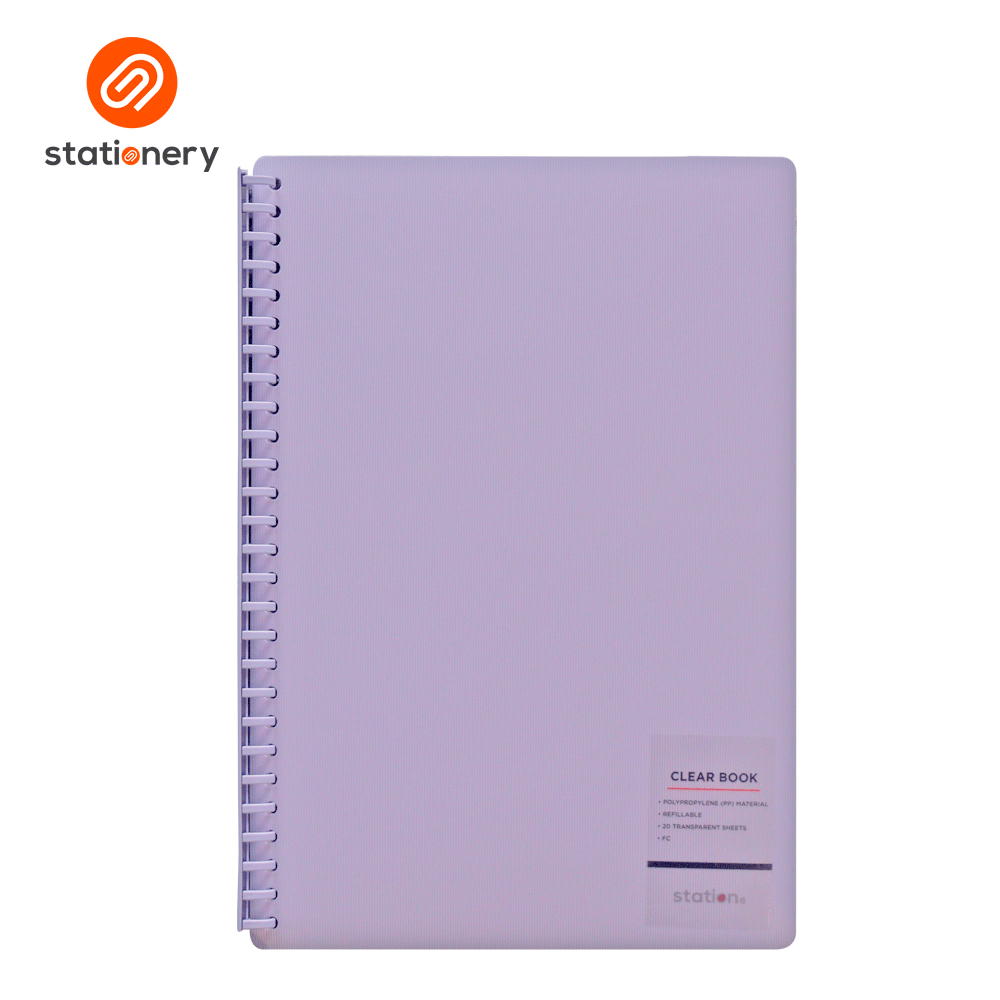 Clear Book Vertical Muted FC - Pastel Colors