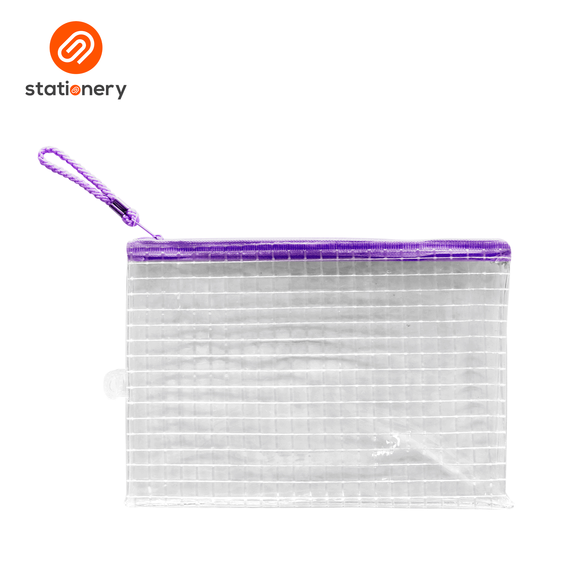 Flat Checkered Pattern Pouch - 25x17cm-zoom-3