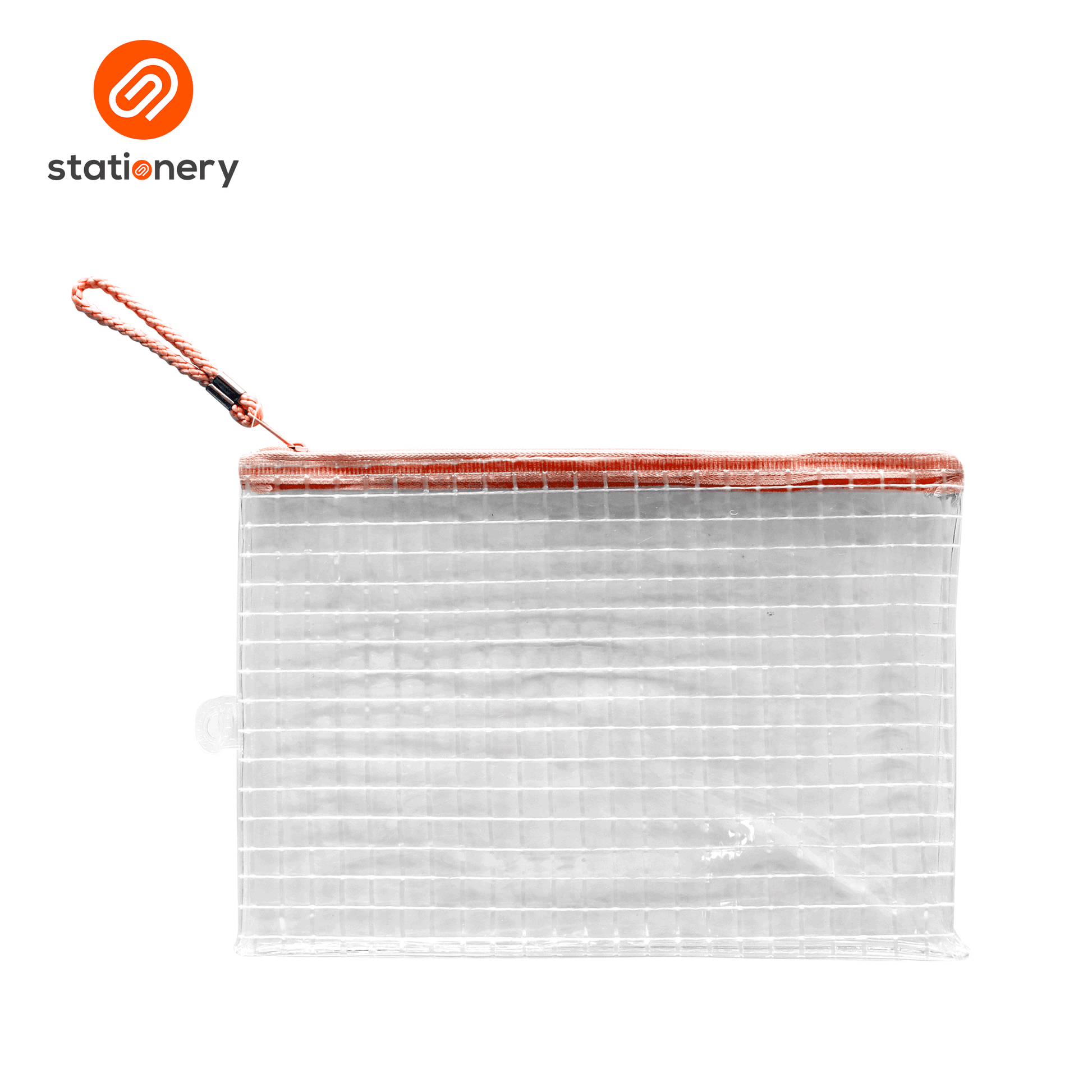 Flat Checkered Pattern Pouch - 25x17cm-5