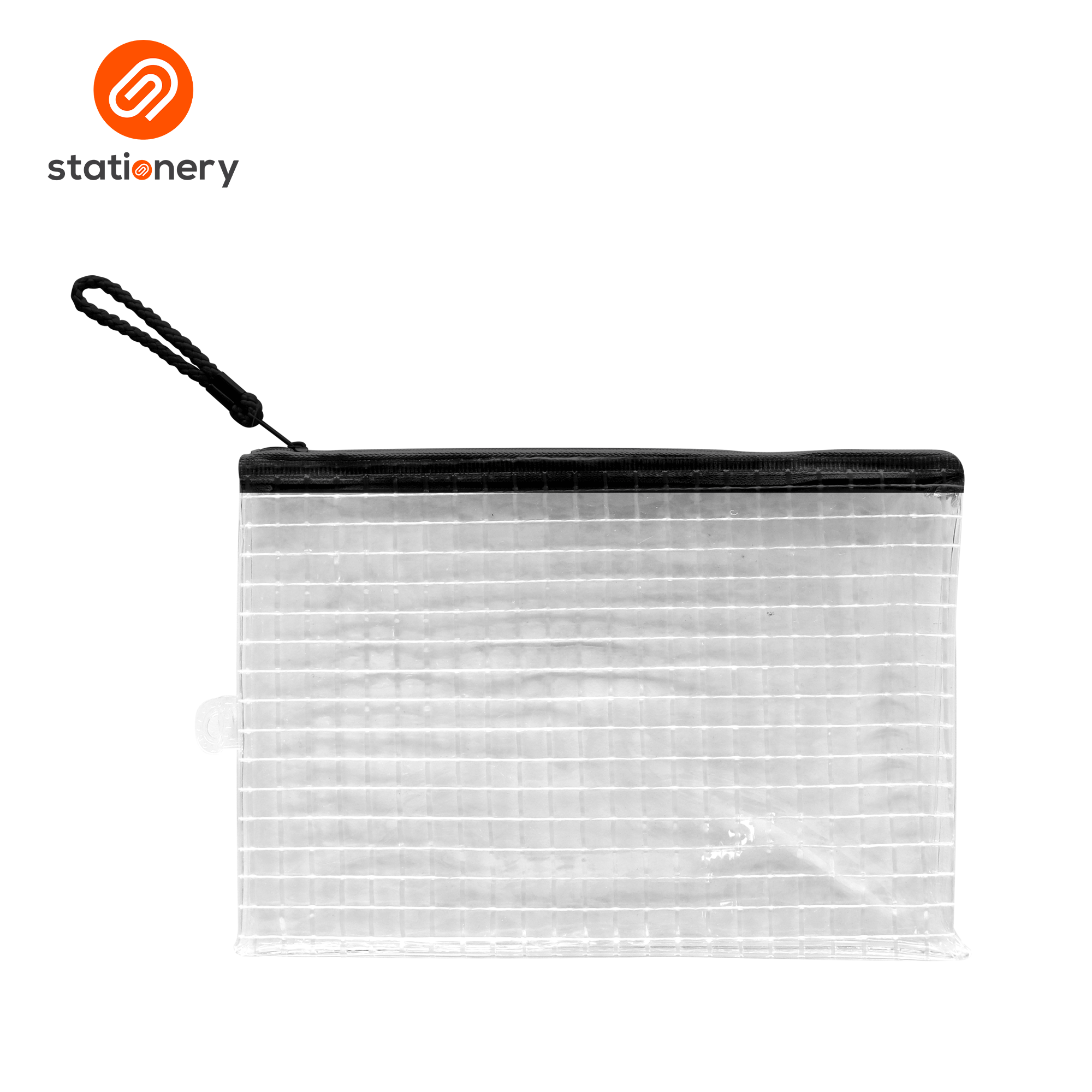 Flat Checkered Pattern Pouch - 25x17cm