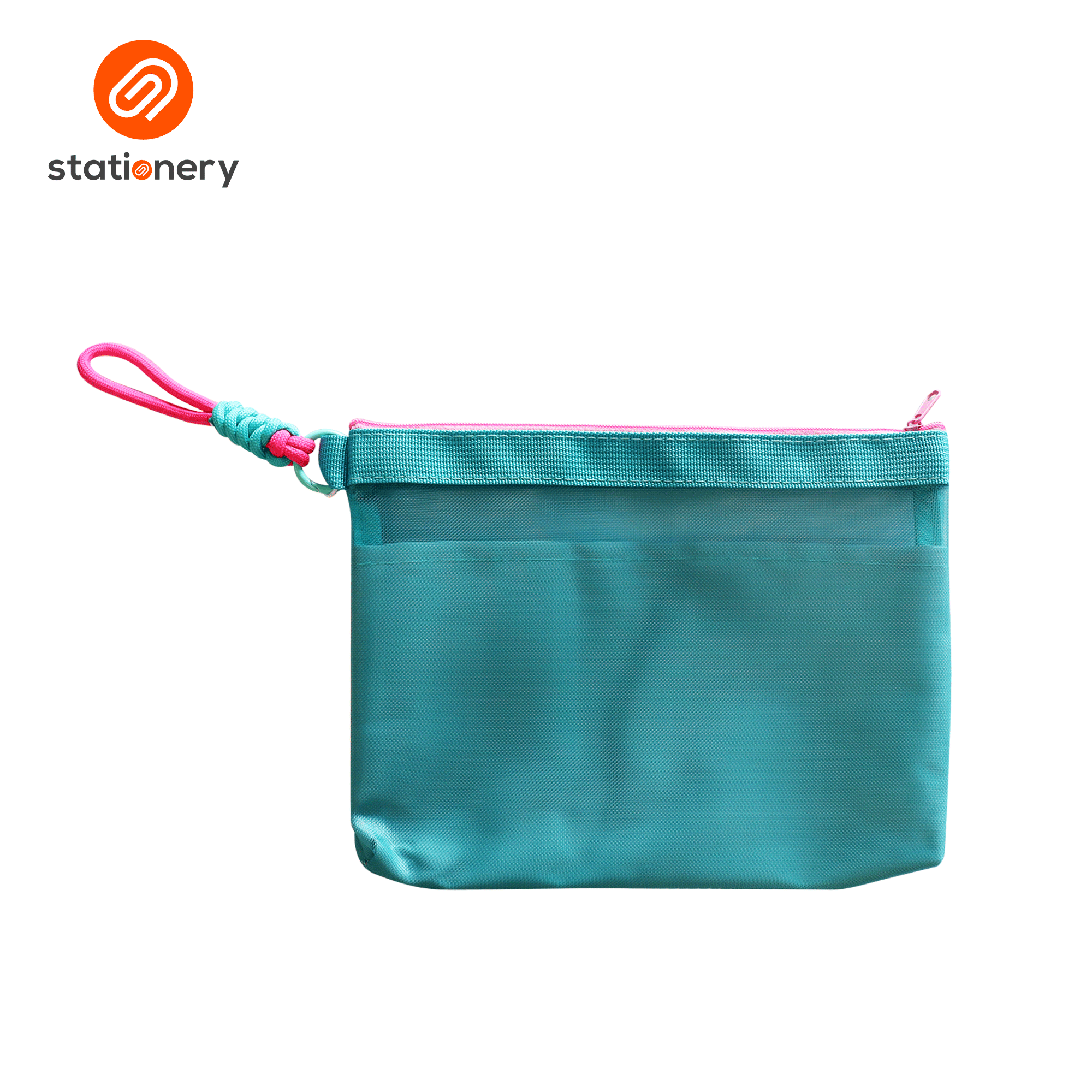 Fine Mesh Pouch with Taping - 23.5x17.5cm-zoom-4