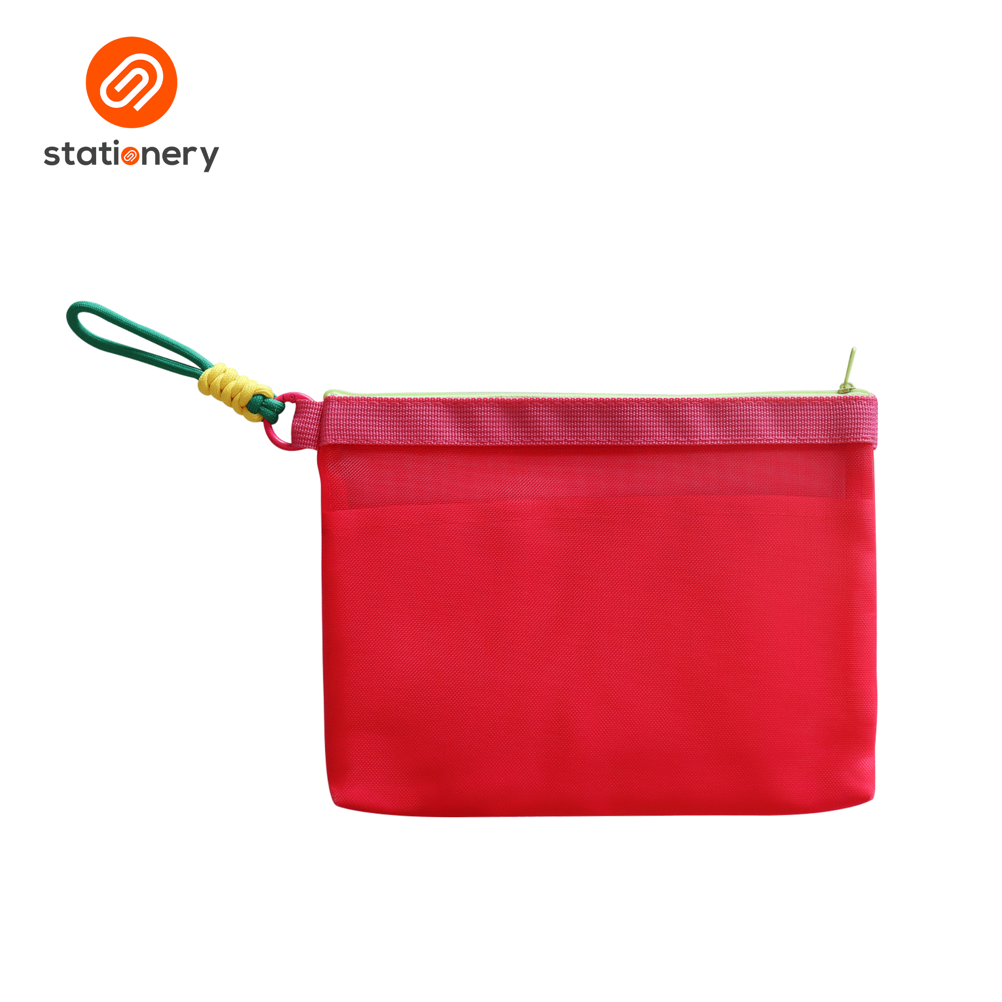 Fine Mesh Pouch with Taping - 23.5x17.5cm-zoom-5