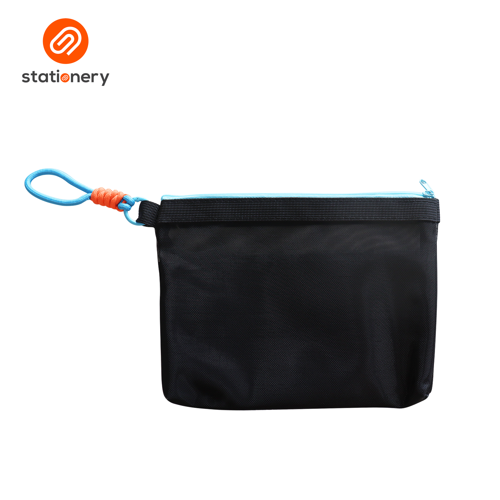 Fine Mesh Pouch with Taping - 23.5x17.5cm-zoom-6