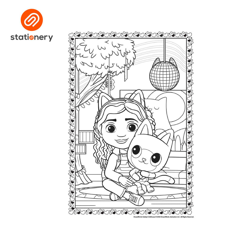 DreamWorks Gabby's Dollhouse Color Set & Play Book to Color-zoom-