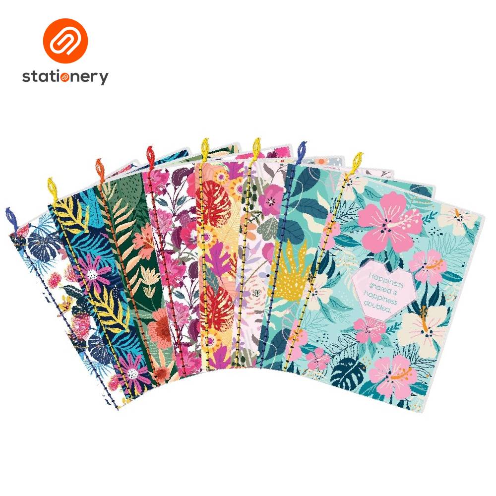 Advance Falcon Florals Yarn Notebook 80lvs Pack of 8