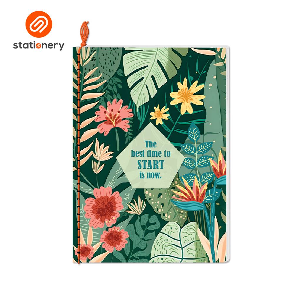 Advance Falcon Florals Yarn Notebook 80lvs Pack of 8-8