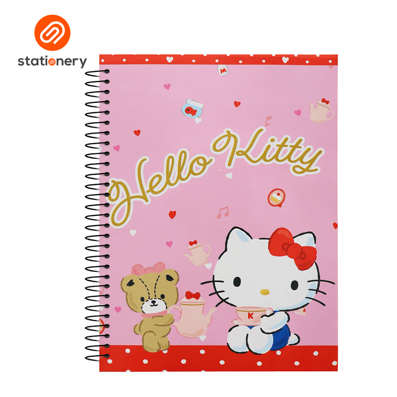 Hello Kitty Spiral Notebook 80lvs Pack of 8-zoom-
