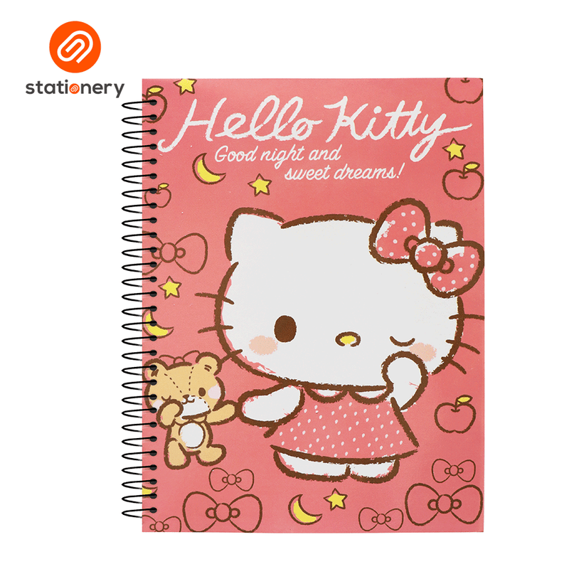 Hello Kitty Spiral Notebook 80lvs Pack of 8-zoom-