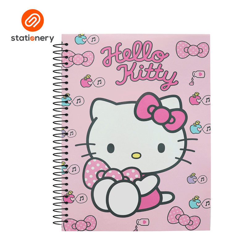 Hello Kitty Spiral Notebook 80lvs Pack of 8-zoom-