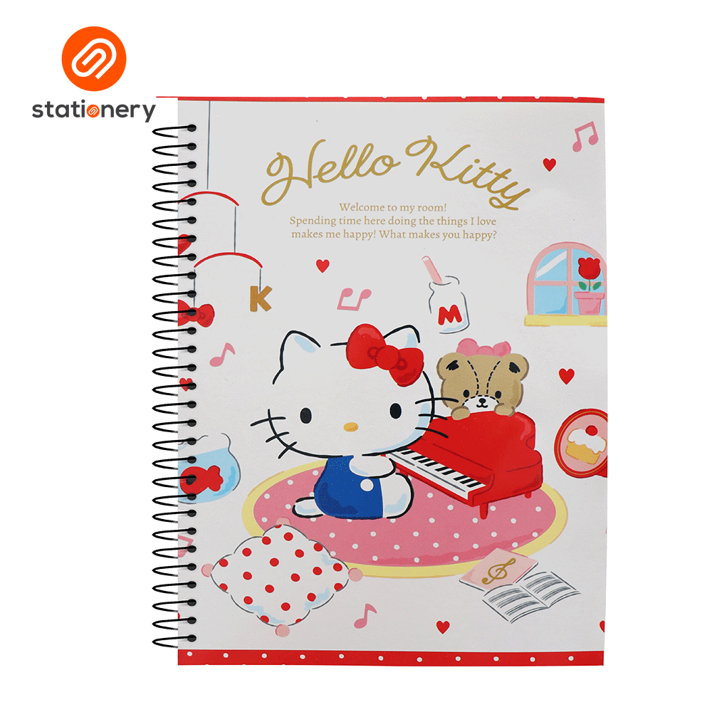 Hello Kitty Spiral Notebook 80lvs Pack of 8-zoom-5