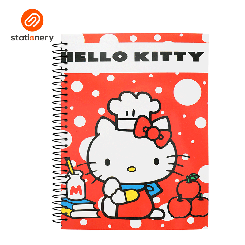 Hello Kitty Spiral Notebook 80lvs Pack of 8-zoom-
