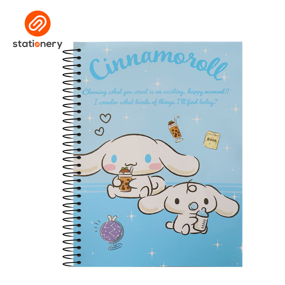 Cinnamoroll Spiral Notebook 80lvs Pack of 8-zoom-3