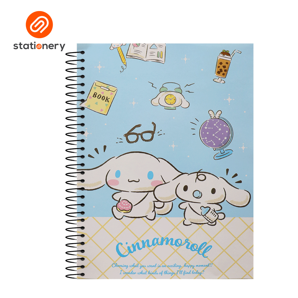 Cinnamoroll Spiral Notebook 80lvs Pack of 8-5