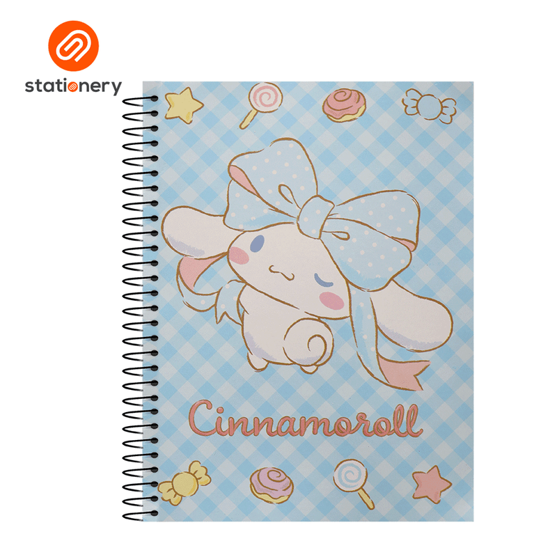 Cinnamoroll Spiral Notebook 80lvs Pack of 8-zoom-