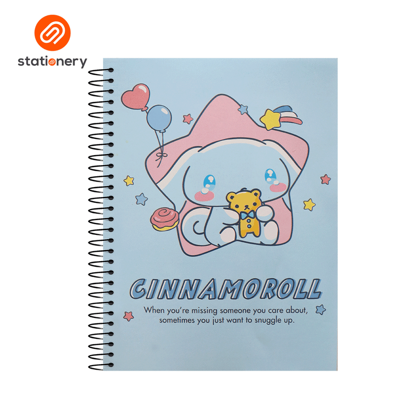 Cinnamoroll Spiral Notebook 80lvs Pack of 8-zoom-