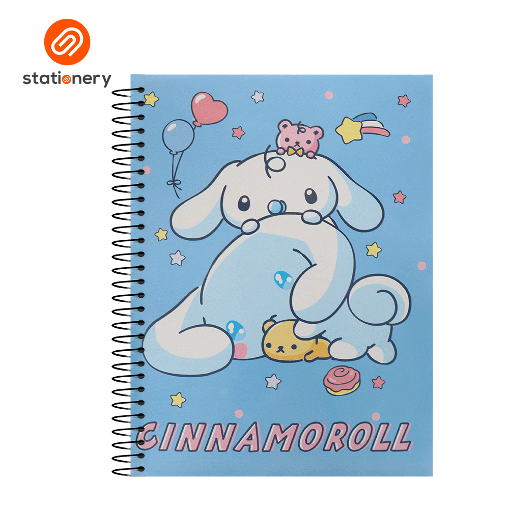 Cinnamoroll Spiral Notebook 80lvs Pack of 8-10