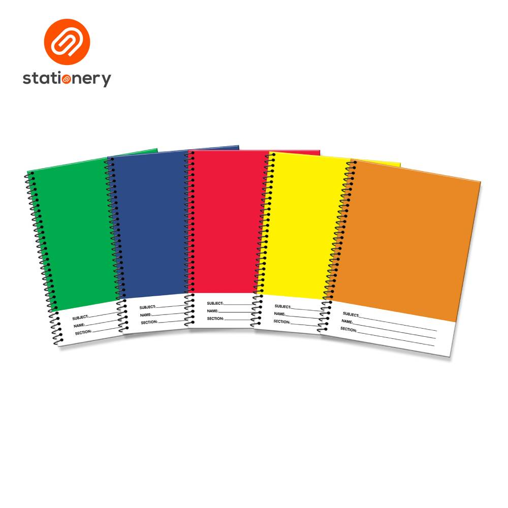Stationery Spiral Bright Notebook 5pcs per Pack-1
