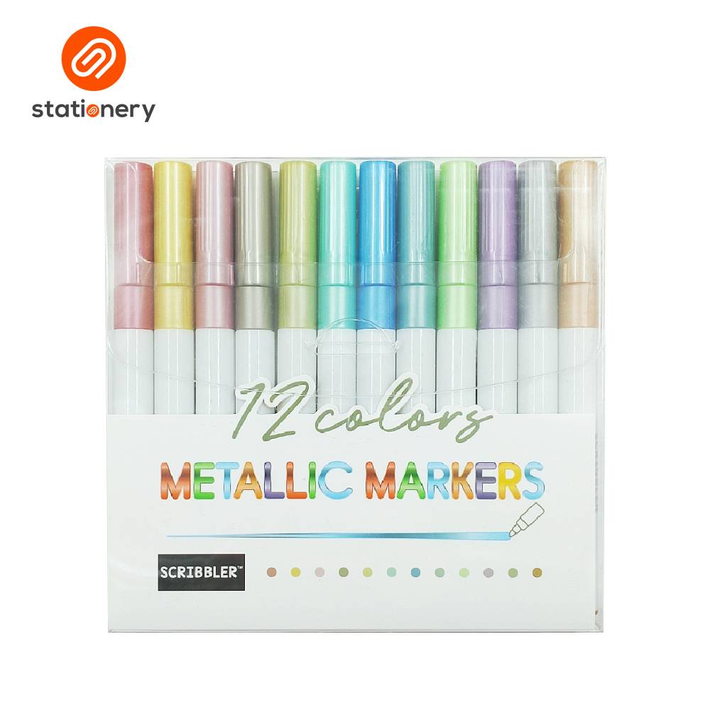 Scribbler Metallic Markers 12 Colors-1
