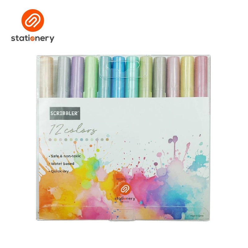 Scribbler Metallic Markers 12 Colors-zoom-
