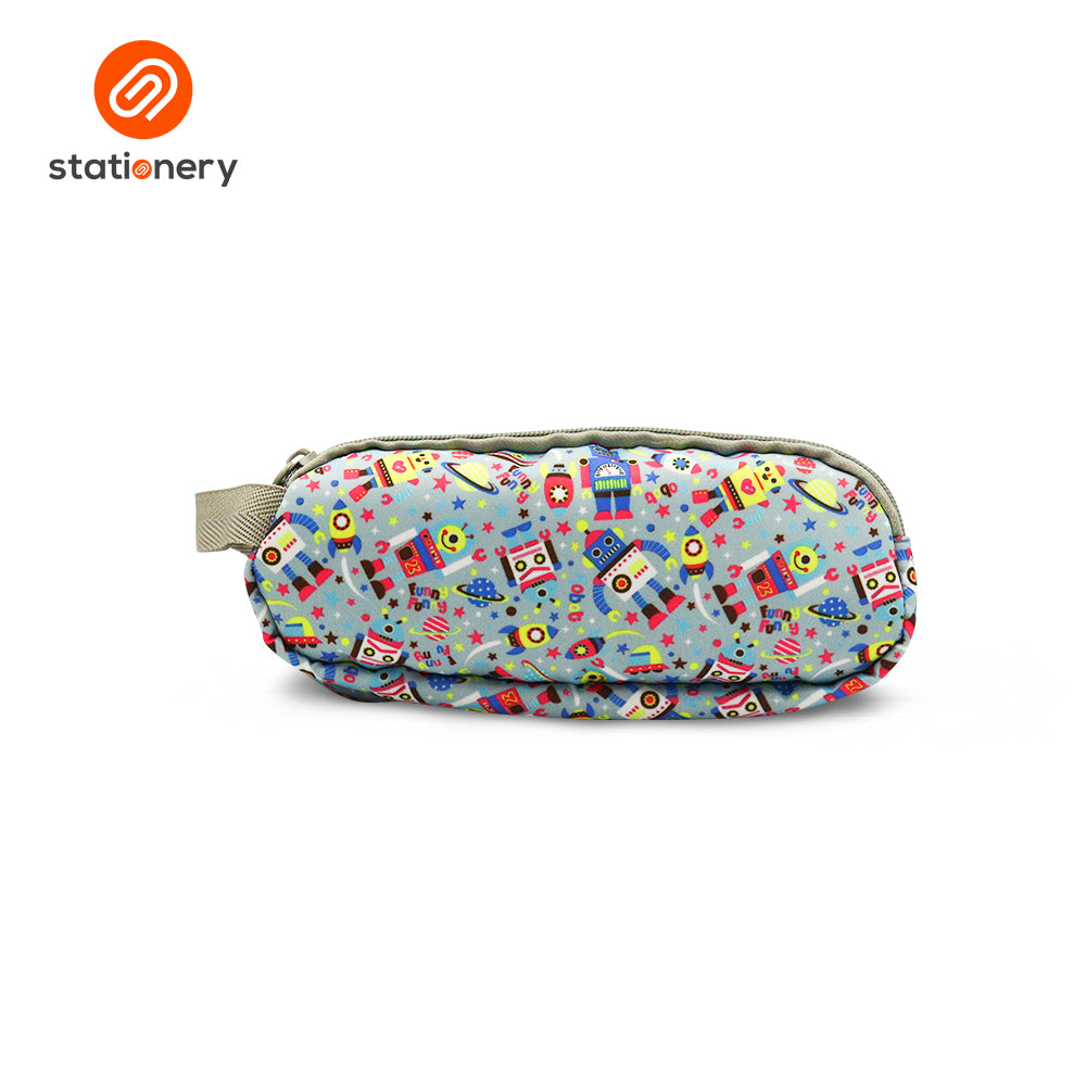 Multi Purpose Pencil Case with 2 Zippers and Handle-zoom-4